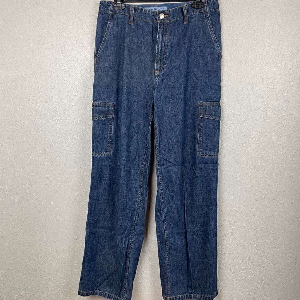 Tommy Hilfiger Vintage Cargo Jeans Size 10 EUC